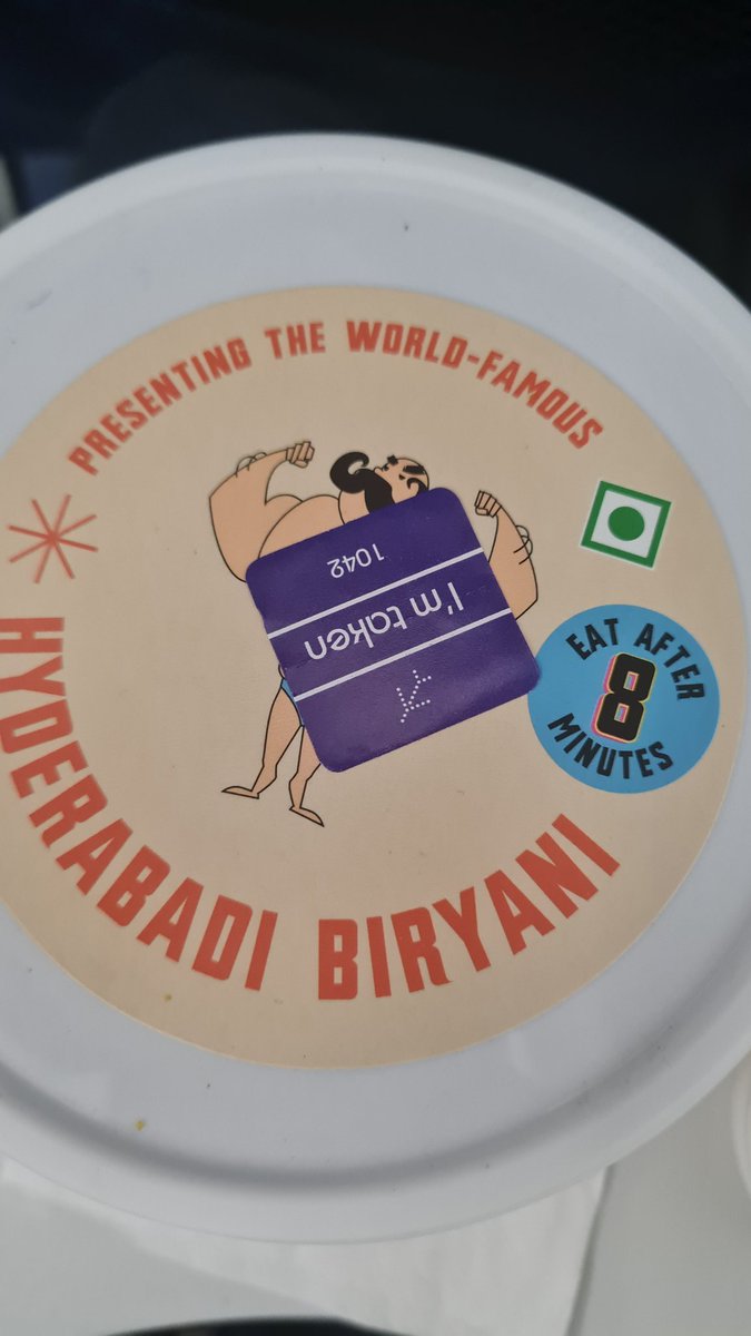 NamitG07's tweet photo. If the 6E mgmt had to eat the Hyderabadi Biryani which they serve us for a week, I wouldn't be surprised if they quit!
Tasteless and dry. Basically inedible.
I gave up after 3 spoons.

It's amazing that you have the nerve to charge for it! 
6E only if theres no choice.
#Indigo6E https://t.co/zgT0XUQT3n