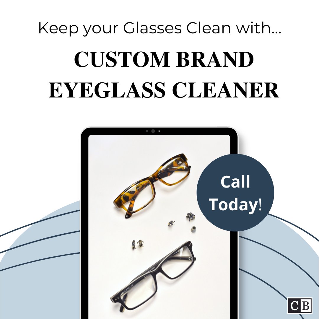 CBcleaner's tweet photo. Call us to order your supply today at 800-843-6372!

#optometry #optometrist #optical #optician #opticalsupplies #opticalshop #supplier #wholesale #eyeglasscleaner #customized #customprinted #customlabels #smallbusiness #eyewear #cleanglasses https://t.co/DA9cS8uDvZ