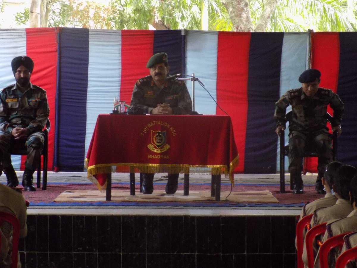 utkalpride's tweet photo. #NationalCadetCorps
#OdishaDte 
Group Commander #NCCGroupCuttack visited Annual Training Camp of #7OdishaBn  being conducted at #Bhadrak and interacted with the cadets today.

@kalinga_sagar
@hq_dg_ncc https://t.co/Uq35ftzqZ1