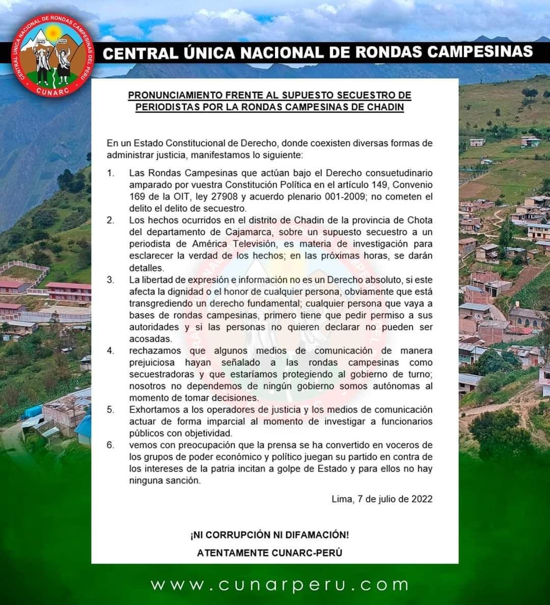 ronderospe's tweet photo. Nuestras rondas campesinas se pronuncian 💪🏼 ⁦@noalgolpismope⁩ https://t.co/SpMH7mZHfI