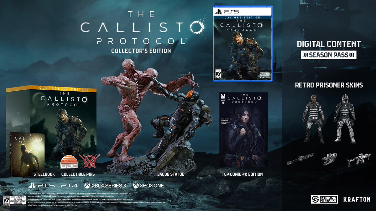 Preorder #TheCallistoProtocol Collector's Edition Bundle in-store or online at <a href="/GameStop/">GameStop</a> 👀

PS5 bit.ly/3uqOpPy
PS4 bit.ly/3nLfE3G
XSX bit.ly/3nHHtK6
XBO bit.ly/3IlndaK