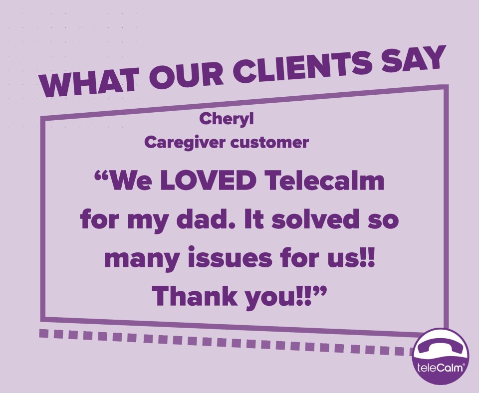 teleCalm's tweet image. "It solved so many issues for us!!"
#dementiacaregiver #alzheimerscare #caregiversupport