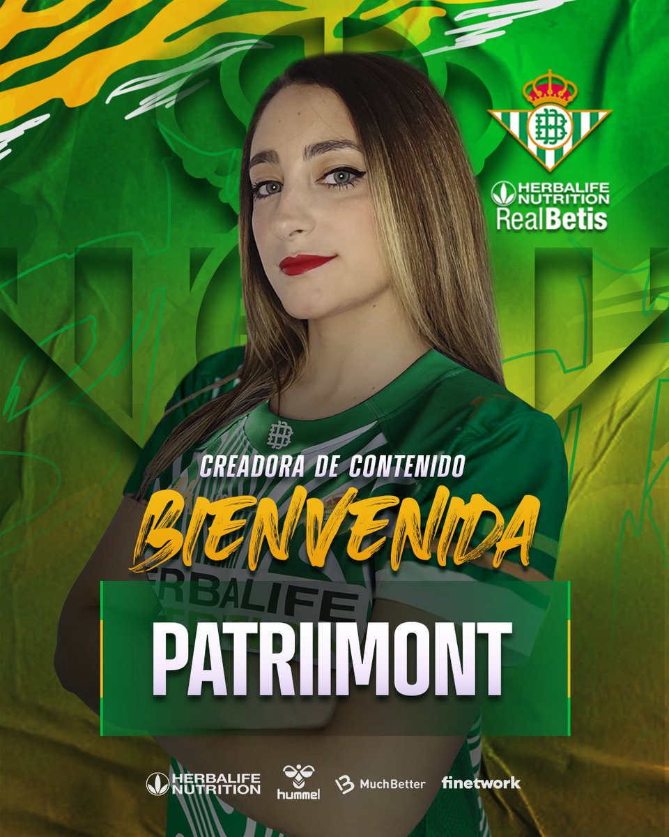 💚 BIENVENIDA <a href="/Patriimont/">Patriimont</a> 💚

Sangre bética hasta la médula, gamer apasionada y una creadora de contenido increíble, con muchísimas ganas de darlo todo. 

Esta es tu nueva casa 💚🤍

#BETISCLAN