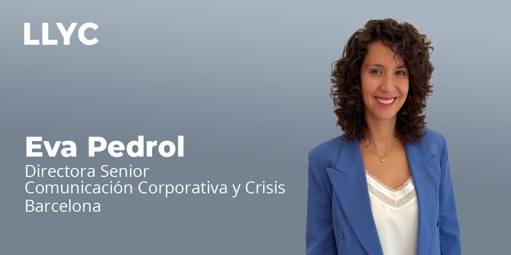 jallorente's tweet photo. ¡Enhorabuena a mi colega @evauria que promociona a Directora Senior de Comunicación Corporativa y Crisis de #LLYCBarcelona! Le avalan más de diez años de experiencia en la consultoría de comunicación para empresas internacionales. #TalentoLLYC
https://t.co/reKL5JfnFi https://t.co/LfZiYyb0UH