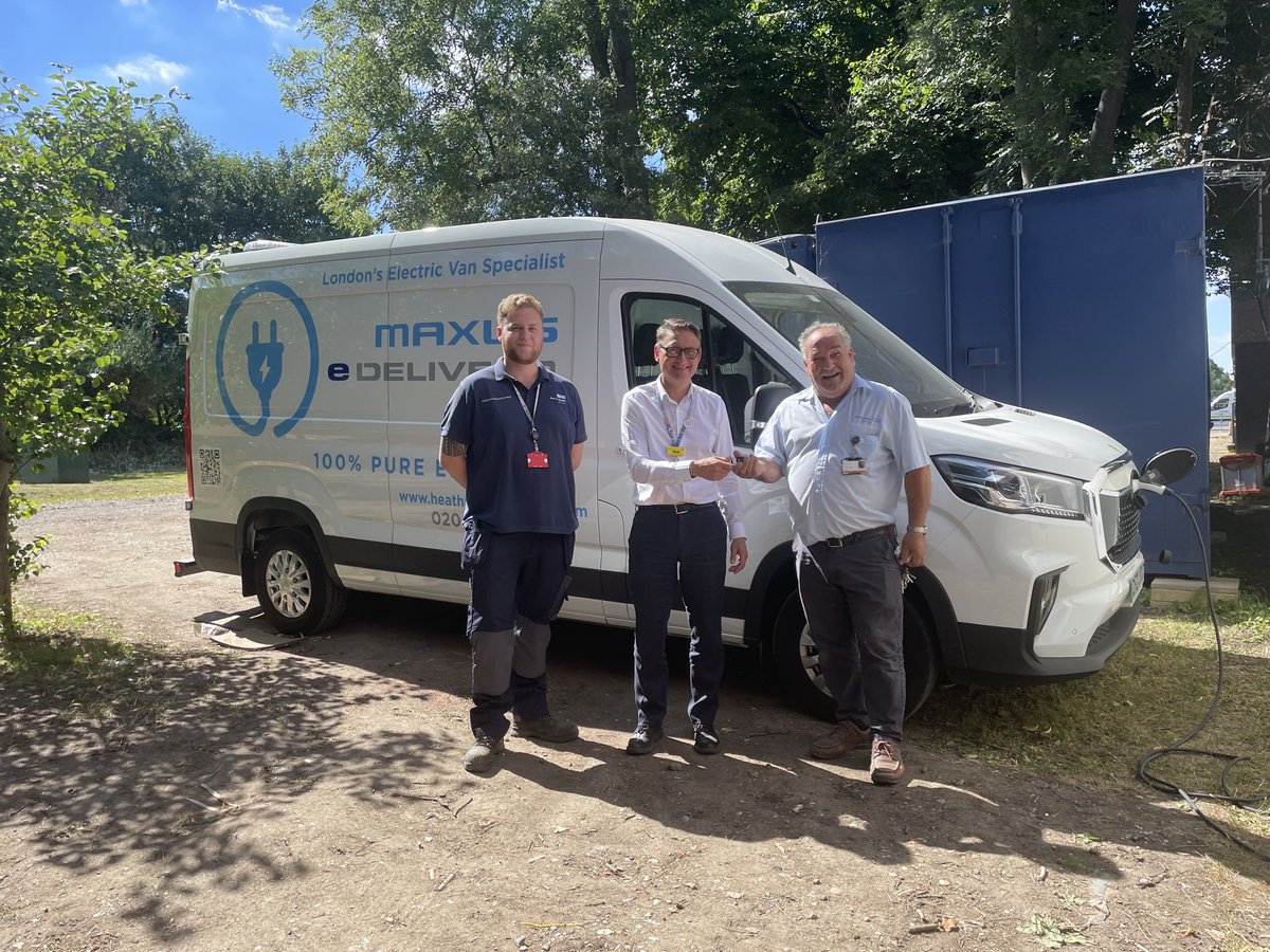 Rob Speight (@rob_speight) on Twitter photo Taking delivery of a new zero emission EV van for the WX Estates team to trial before replacing their old diesel van. Hope Claudio and his team Lorenzo & Rod enjoy using it. Thanks for organising Shina! @WhippsCrossHosp <a href="/greenatbarts/">Green at Barts Health</a> <a href="/NHSBartsHealth/">Barts Health</a> Taking delivery of a new zero emission EV van for the WX Estates team to trial before replacing their old diesel van. Hope Claudio and his team Lorenzo & Rod enjoy using it. Thanks for organising Shina! @WhippsCrossHosp <a href="/greenatbarts/">Green at Barts Health</a> <a href="/NHSBartsHealth/">Barts Health</a>