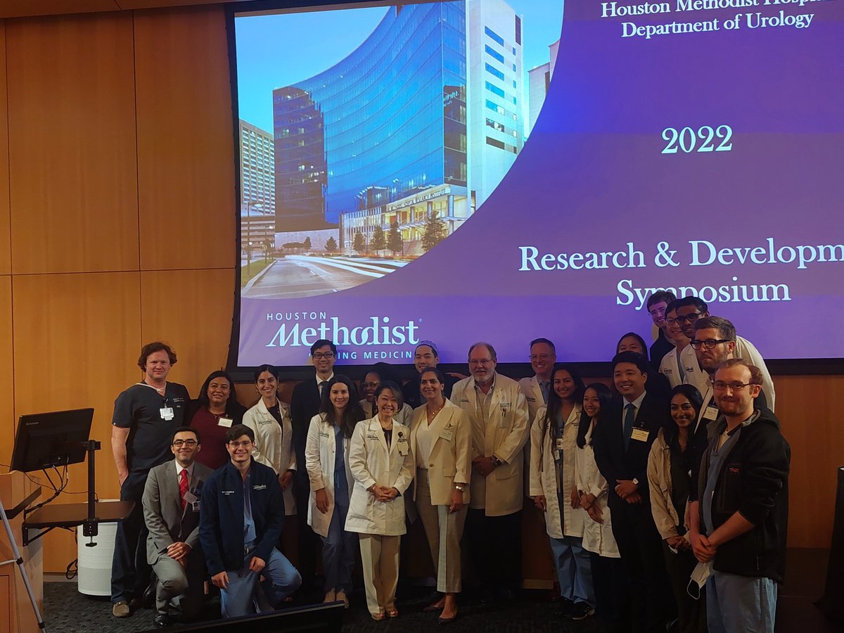 Houston Methodist Urology and Residency Program (@hmethodisturo) on Twitter photo Excellent presentations from our PI's and trainees at <a href="/HMethodistUro/">Houston Methodist Urology and Residency Program</a>'s 2022 Research & Development Symposium 👏. Thank you to our speakers, <a href="/JohnPCooke1/">John P. Cooke MD PhD</a> & HMH Vice President, Ed Jones and to our coordinators for organizing a successful event! We are looking forward to next year! Excellent presentations from our PI's and trainees at <a href="/HMethodistUro/">Houston Methodist Urology and Residency Program</a>'s 2022 Research & Development Symposium 👏. Thank you to our speakers, <a href="/JohnPCooke1/">John P. Cooke MD PhD</a> & HMH Vice President, Ed Jones and to our coordinators for organizing a successful event! We are looking forward to next year!