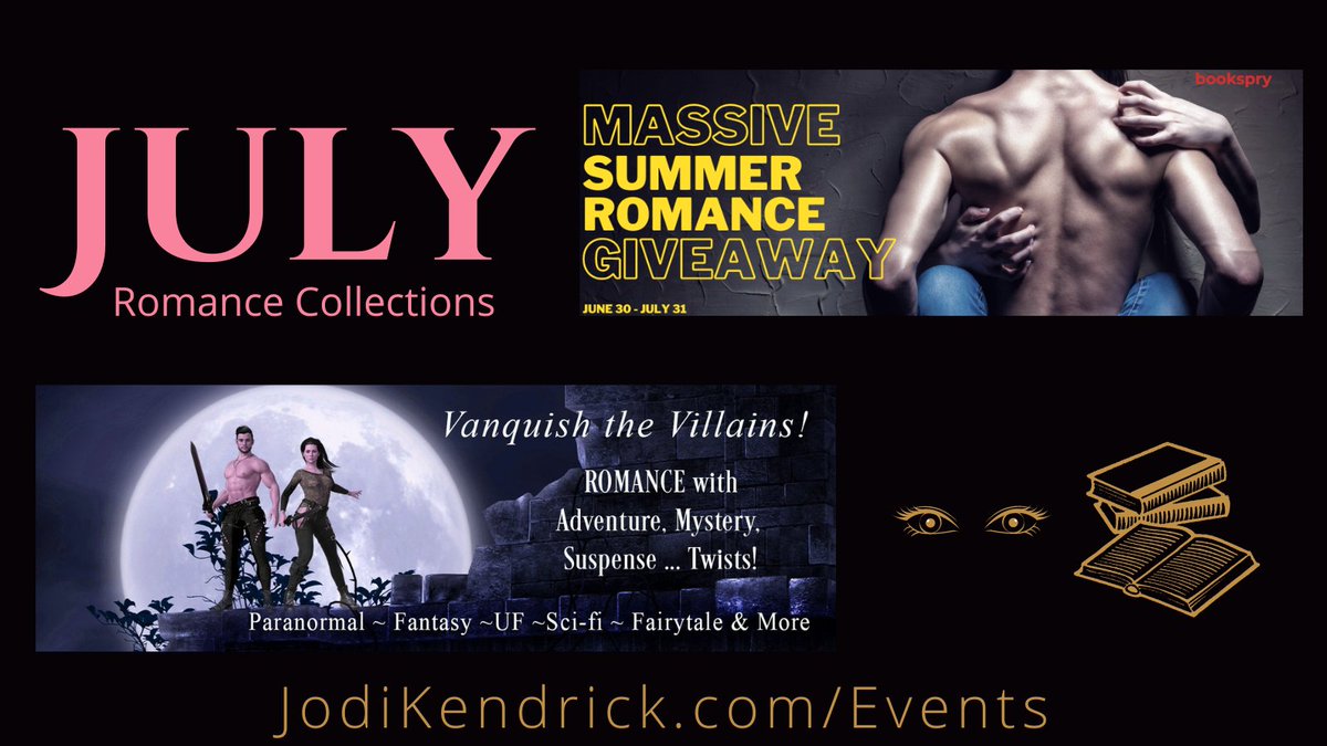 Check out these #BookCollections:

Massive Summer Romance Giveaway:
books.bookfunnel.com/bookspryfree/i…

Vanquish the Villains:
storyoriginapp.com/bundles/4c6641…

More collections Visit: jodikendrick.com/events

#Booksales #Freebooks #readcanadianromance #pnr #RomanceReaders  #Romance #BookTwitter