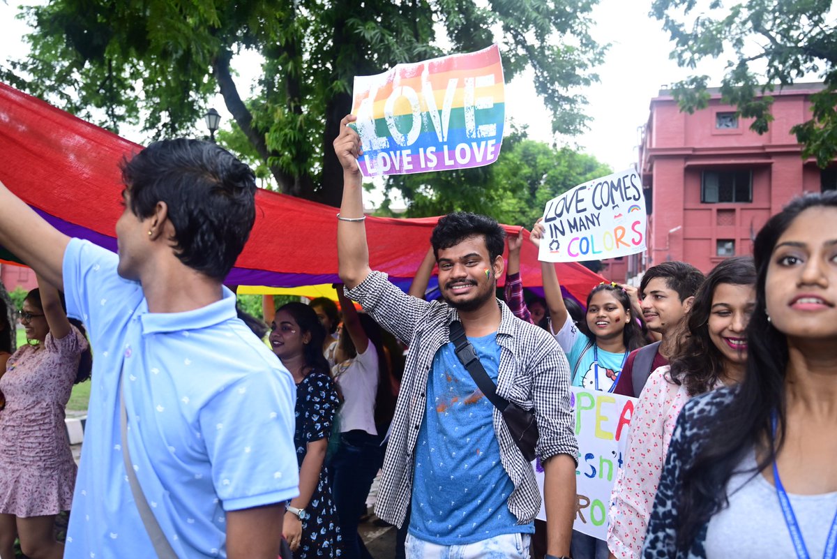 _TheRedEmpire_'s tweet photo. Here are some of the amazing moments we captured on the pride parade conducted on 30th June to bless your feed with lots of 'love with pride'🏳️‍🌈
#pridereborn 
#theredempire
@LGBTHM https://t.co/VYopk0zDZD