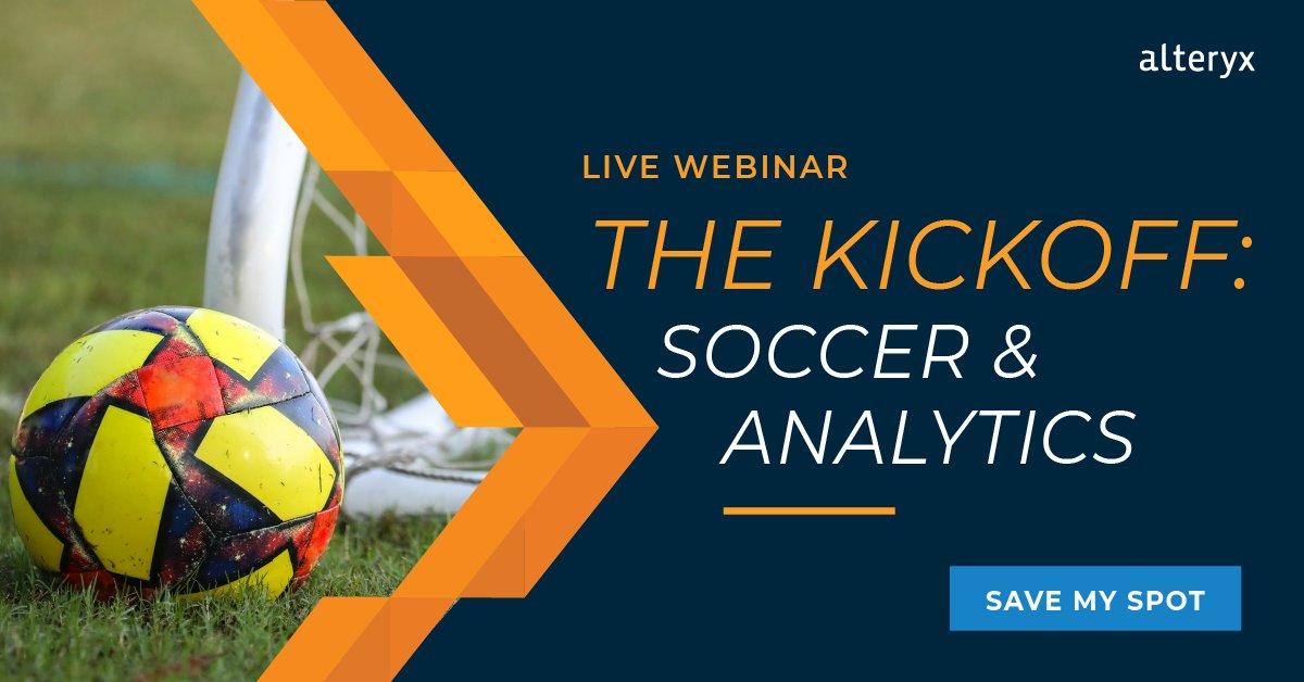 alteryx's tweet photo. You can’t predict soccer’s future without its history. Get ready for 2022 with a deep analytics-fueled look at stats, players, and games. Save your spot: https://t.co/ldBh8paNqQ #FutbolAnalytics #Soccer #Futbol https://t.co/bnA7jnUQkU