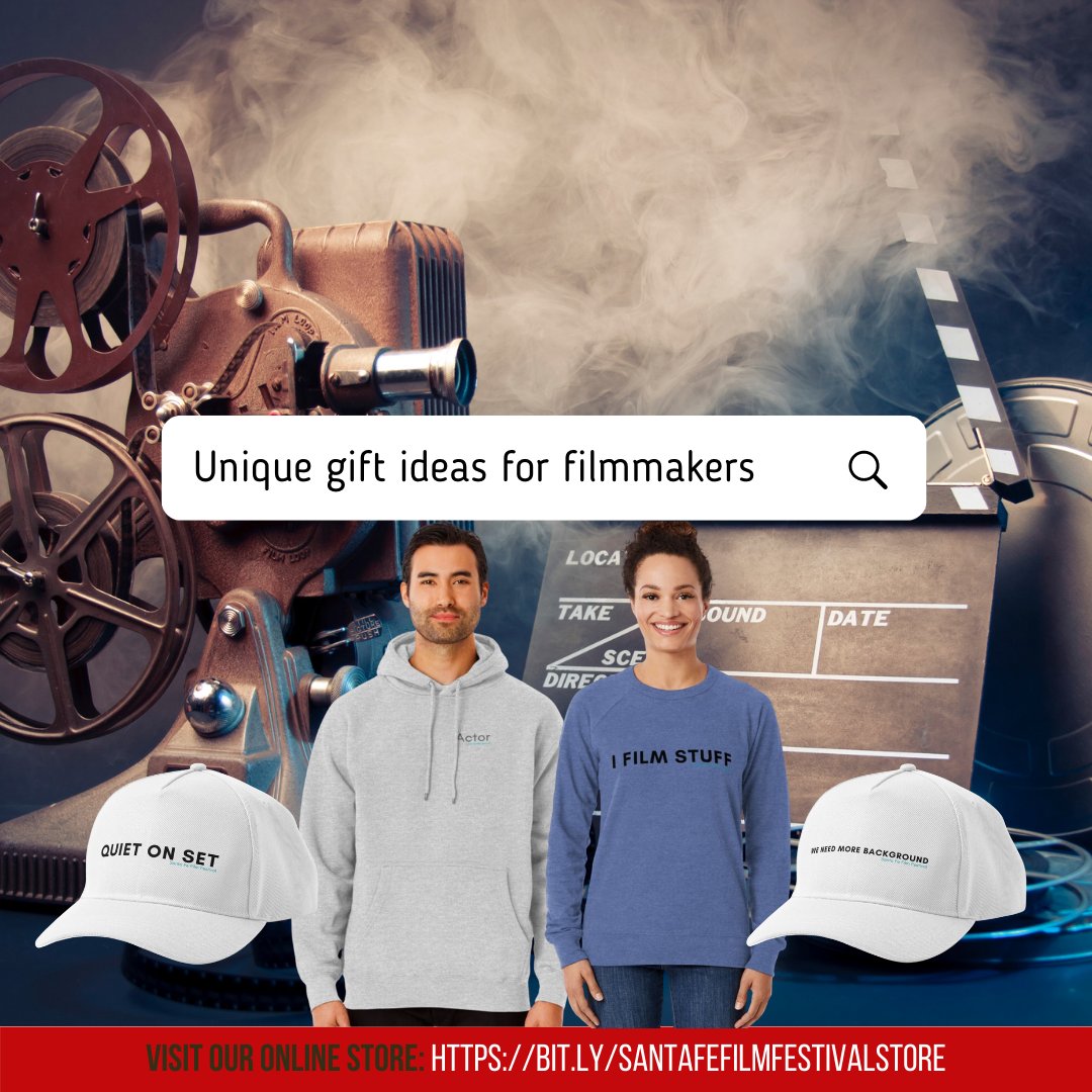santafefilmfest's tweet photo. Looking for gifts for your lover of cinema? #Filmmakers

Your purchase will go towards supporting the Santa Fe Film Festival's programs year-round.

Find some cool gifts for your fans of film, crew, and more there... check it out!
https://t.co/FCgoBM4bcE

#GiftIdeas #IndieFilm https://t.co/3nZs6norE5