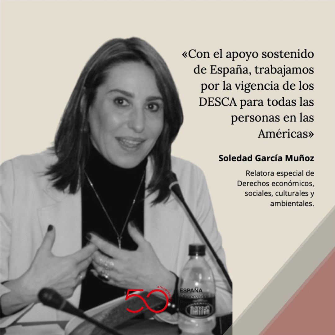 EspOEA's tweet photo. Soledad García Muñoz (@solgmunoz), Relatora especial de Derechos económicos, sociales, culturales y ambientales. @DESCA_CIDH https://t.co/h6GSPnyZNB