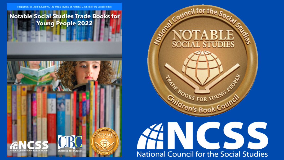 Need books for the new school year? Check the @CBCBook and @NCSSNetwork Notable Social Studies Trade Books for Young People 2022 list! All of the #K12books are organized by broad subject categories and many are applicable to multiple disciplines.

Read: hubs.li/Q01gmPWV0