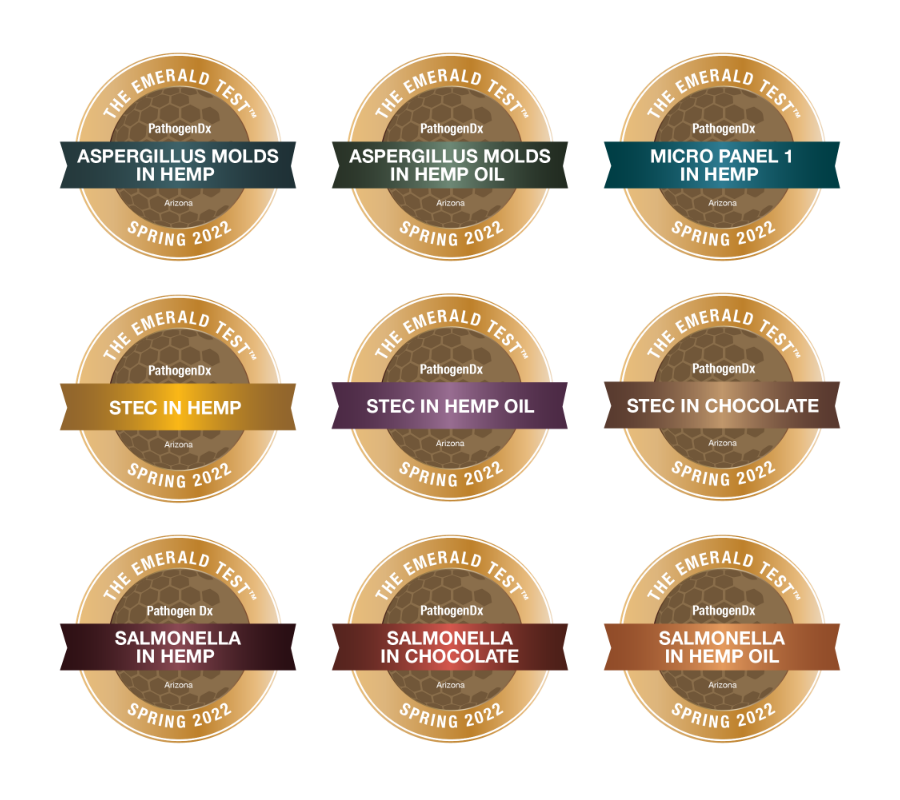 PathogenDX's tweet photo. We are extremely proud to announce that, in Spring 2022, @PathogenDx has once again received proficiency awards from the Emerald Test™ Advisory Panel.
Visit our blog where we detail the NINE Emerald Badges awarded to PDx https://t.co/AYmQMKKdQ5
#EmeraldTest #EmeraldBadge https://t.co/IInC7Otuyc