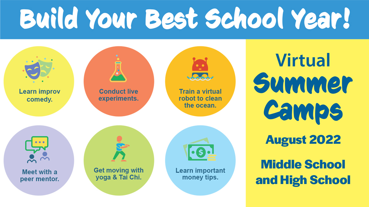 Center_Schools's tweet photo. PA kids grades 6-12 can train a virtual robot, do Tai Chi &amp; connect with a mentor this August in the Build Your Best School Year! virtual #SummerCamps! Amazon Fire 7 tablet &amp; welcome kit provided! Priority for McKinney-Vento eligible students.  https://t.co/JMQuu6QAeW #ECYEH https://t.co/W7fIla9kcx
