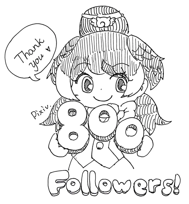 ぴくしぶ800ふぉろわーありがとう!!!!! 