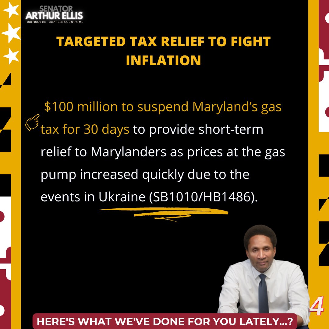 MD Senator Arthur Ellis (@senatorellis28) on Twitter photo The Senate of Maryland, the Maryland House of Delegates, and Governor Hogan came together across party lines to enact nearly $2 billion in economic support for Maryland’s working families, retirees, and small businesses. #Maryland #Economics The Senate of Maryland, the Maryland House of Delegates, and Governor Hogan came together across party lines to enact nearly $2 billion in economic support for Maryland’s working families, retirees, and small businesses. #Maryland #Economics
