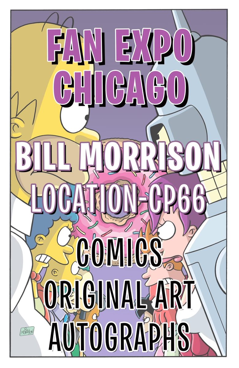 Go see @BillMorrisonMan at Fan Ex Chicago this weekend!  Table CP66!