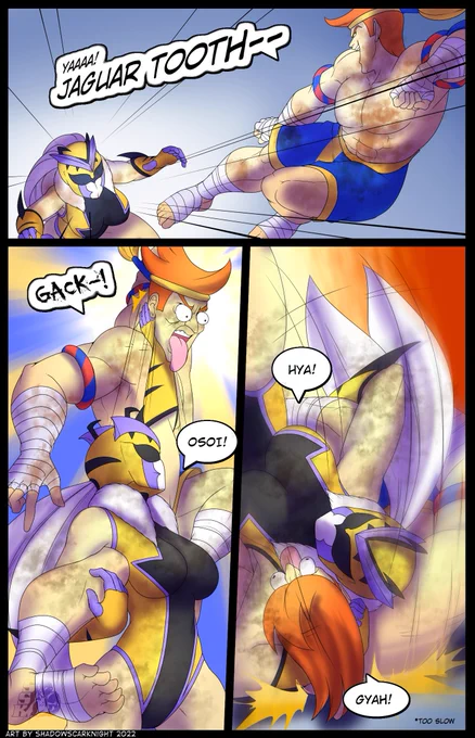 I wanted to show just how much of a skilled fighter yet utter weeb Miel is. Bless her 🙏
Also drawing Adon was a lot more fun than I realized w o w 