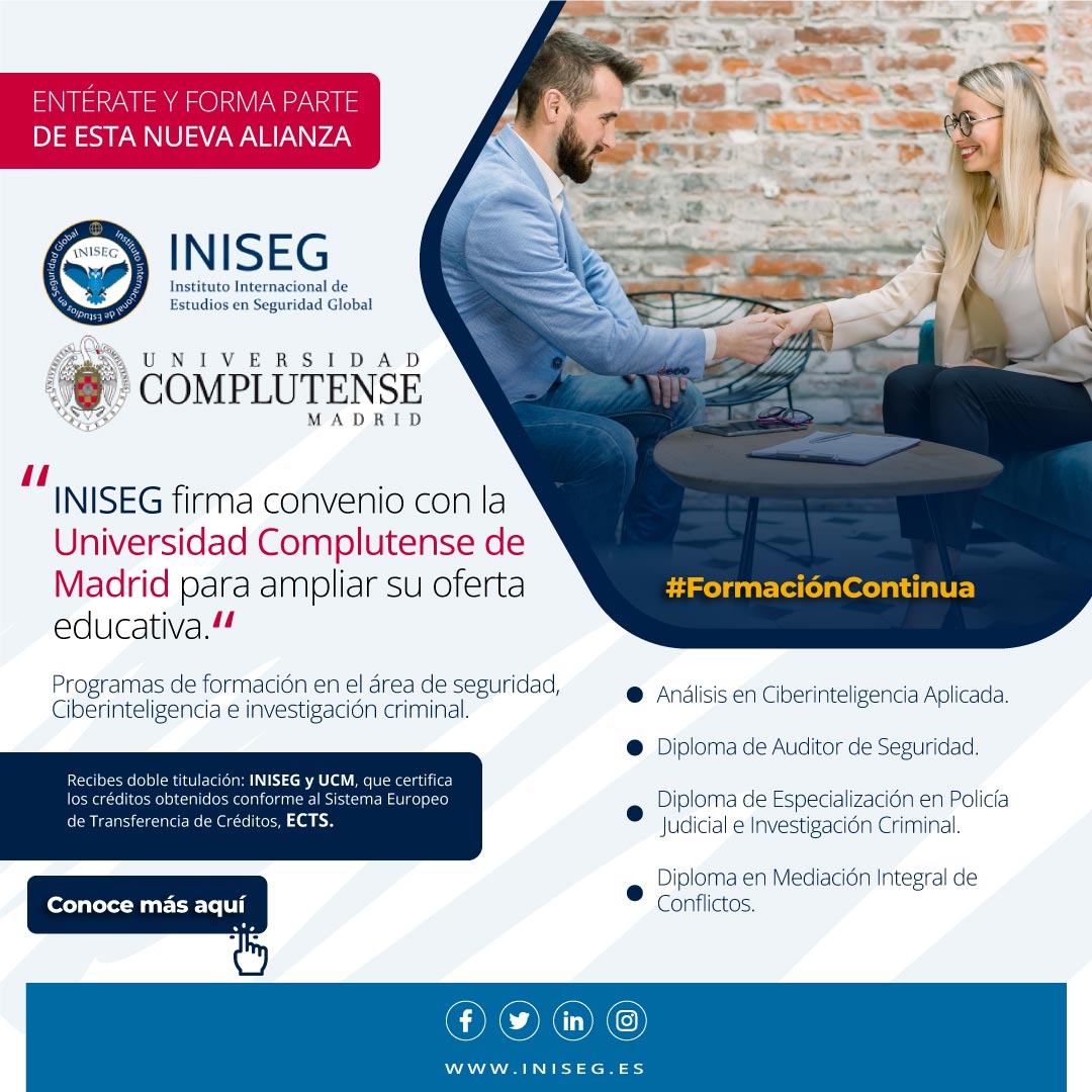 InisegOficial's tweet photo. 💥¡Inscríbete ahora en #INISEG !💥
👉A través del convenio entre INISEG e ICCA podemos ofrecerte nuestra propuesta de formación permanente
¡No pierdas esta oportunidad y avanza en tu carrera profesional!
Inscríbete en: 👇
https://t.co/QTZfwVFgIF
#expertos #calidad https://t.co/cG5HPwpP2l