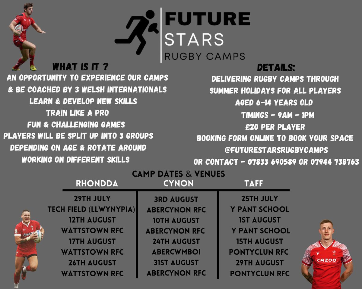 Rugby Camps this summer 🏉 <a href="/ColeSwannack/">cole swannack</a>