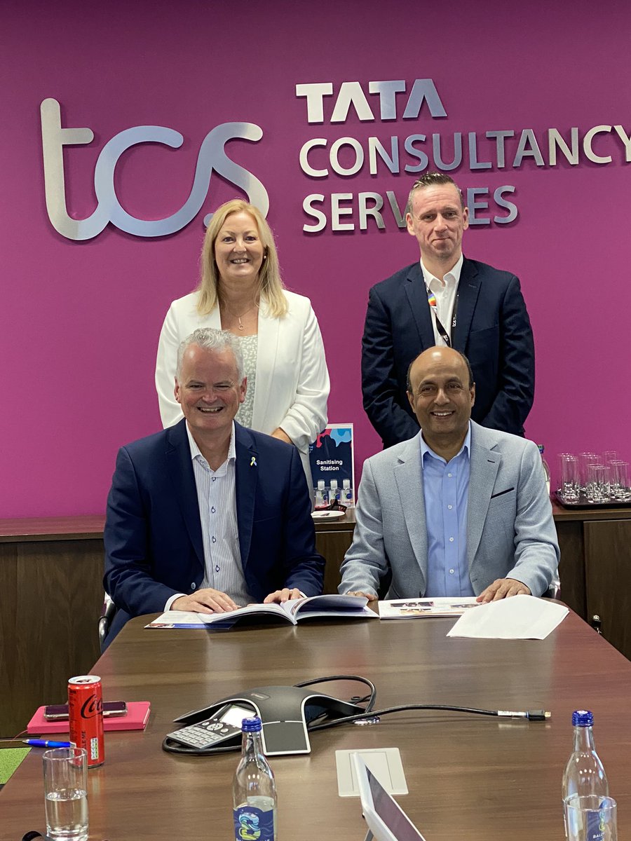 AmericanChamber's tweet photo. We are back in #Donegal today as part of our #AmChamWnW programme. Our CEO @MarkFXRedmond caught up with the leadership of @tcs in #Letterkenny https://t.co/YP1M8z5odY