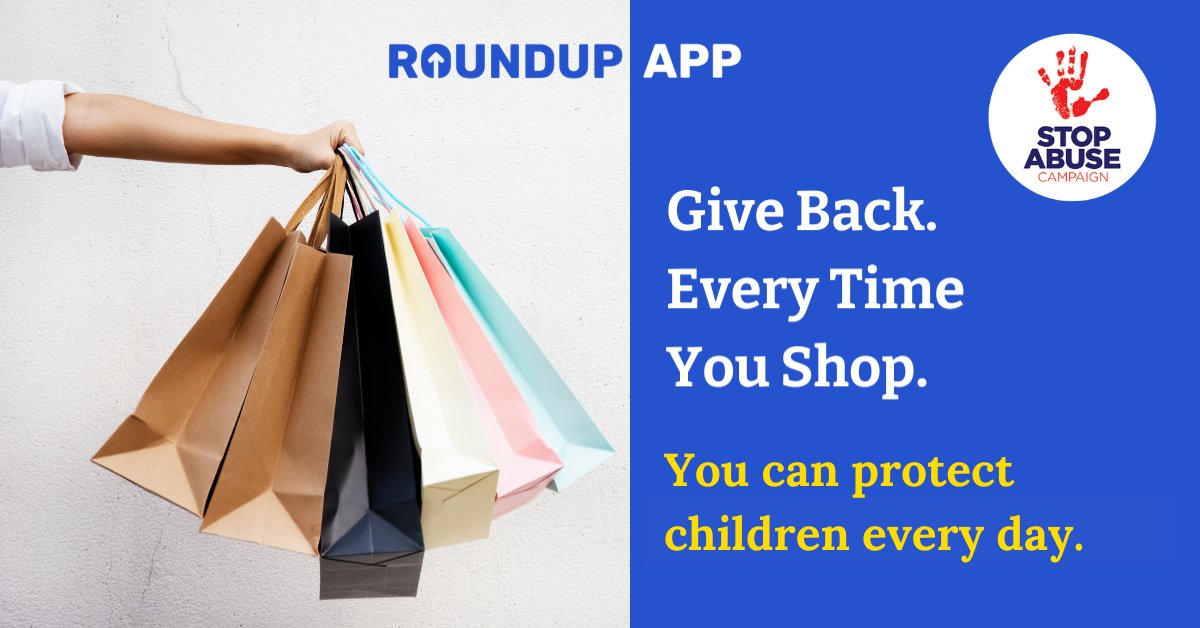 AbuseStoppers's tweet photo. When you #donate to the Stop Abuse Campaign through the #RoundUpApp, shopping goes from fun to great! Every time you make a purchase, you’re making a positive impact on the world around you.
Sign up and support us here:
https://t.co/kWzcCCVFVs https://t.co/qRbo7G5Nsf