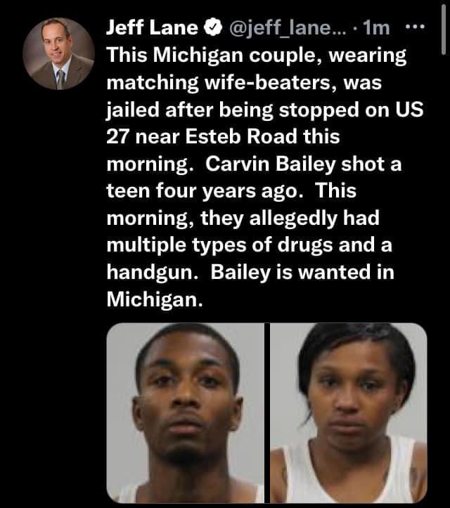 HuffineMandy's tweet photo. This language is racist and irresponsible. “Wearing matching wife beaters”. What does that have to do with anything? Also, such a horrible term for white tank top. We see this sort of thing all the time from Jeff Lane. Do better @pi_news https://t.co/GNKlOVFiTi