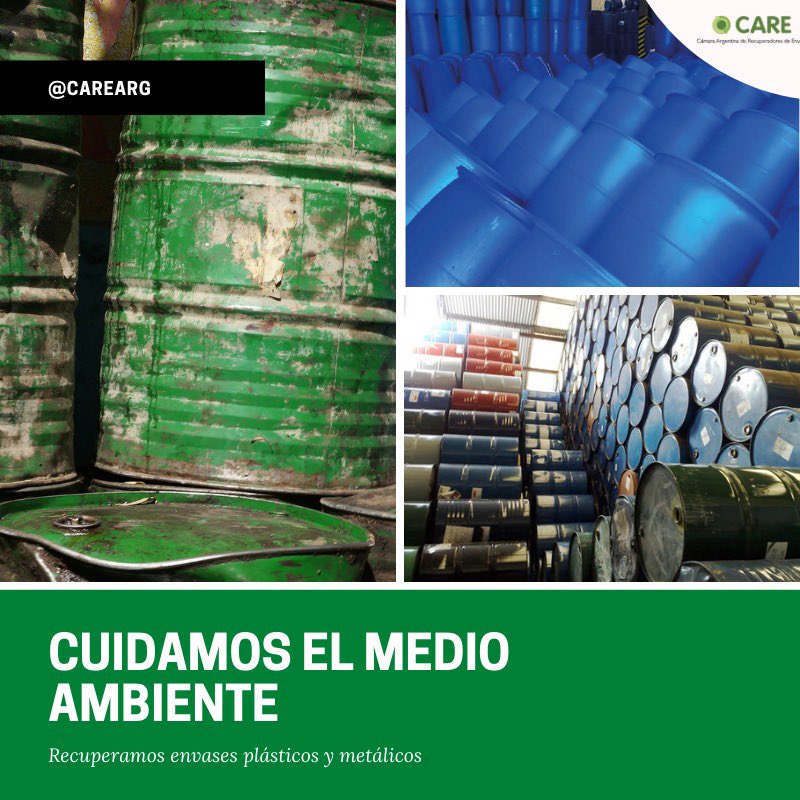 CAREarg's tweet photo. ♻️ Desde CARE estamos comprometidos con el cuidado del medio ambiente.

Recuperamos envases de chapa y plástico, creamos puestos de trabajo y estamos comprometidos con nuestro hermoso país 🇦🇷

#CAREargentina #PymesArgentinas #RecuperoDeEnvases https://t.co/bvz4Bx129l