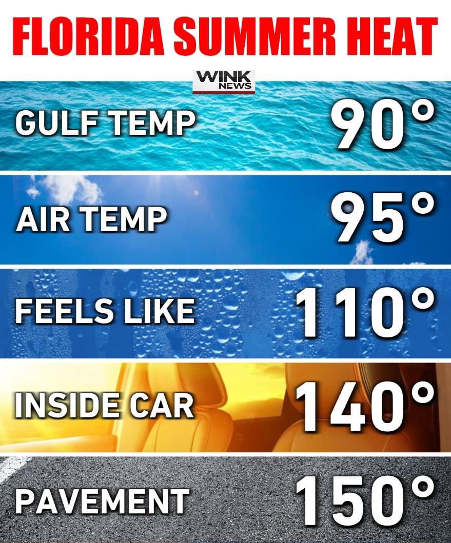 MattDevittWX's tweet photo. Brutal. 🥵🔥 @WINKNews https://t.co/c6aLqLYUp0