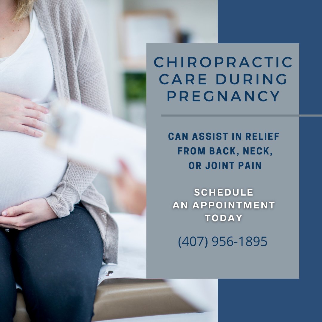 Kissimmee_Chiro's tweet photo. Chiropractic treatment can assist in a healthier pregnancy and may even be able to make delivery easier. This can also help with symptoms of nausea, reducing the time of labor and delivery and help relieve everyday back, neck or joint pain. 
Call us today!
(407) 956-1895 https://t.co/koIMh4OhAS