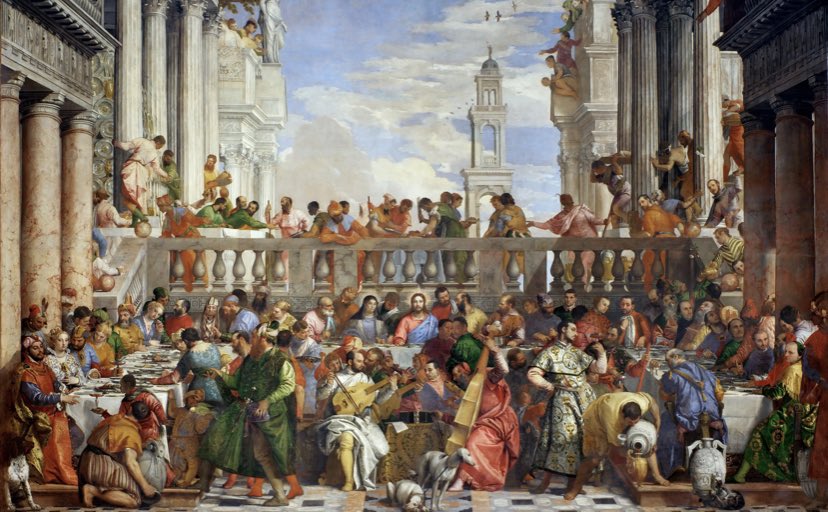 @AgostinaPeretti @FranceenItalie @chr_masset @chrismusit @CeSPI_Roma @massimobray @cabagna @AErmellino @AFioriopla @IF_Italia @dolcevita_seine @michtrim @BC_2028 “Le Nozze di Cana” di Paolo Veronese, preda napoleonica, al Louvre; quello non fu uno “scambio culturale”. (si provo’ a riportare sin dai tempi di Antonio Canova). @MiBAC_Culture @dariofrance