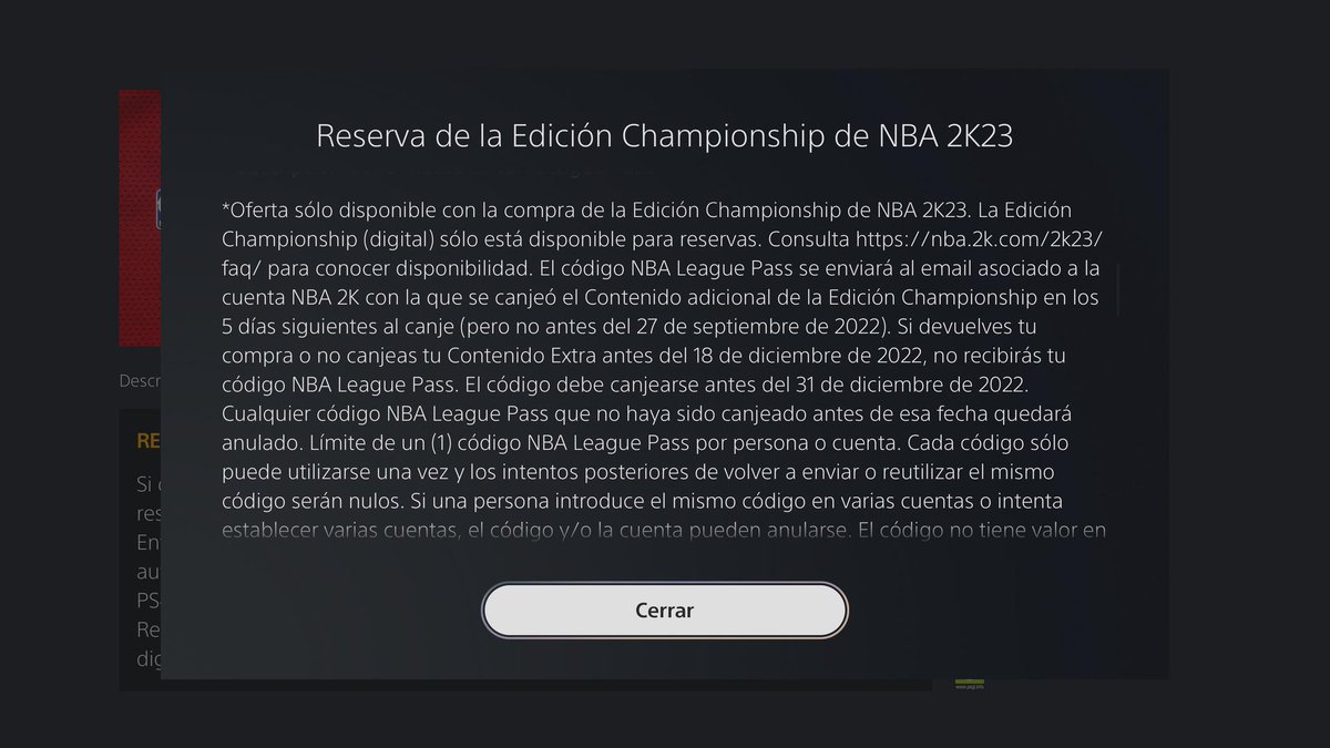AimlessNBA's tweet image. Especificaciones del NBA league pass en la edición Championship de #NBA2K23