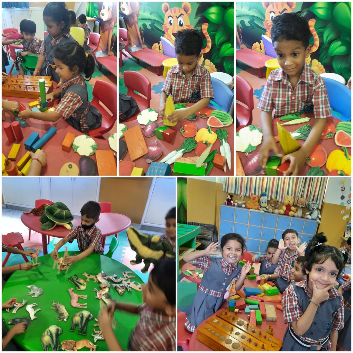 SujataPurkayas3's tweet photo. Our little enthusiastic learners are having fun in their montessori lab.
#learningbydoing #happylearningadventure #RGSNOIDA #thebestschoolinnoida https://t.co/WxLEmt1JL1