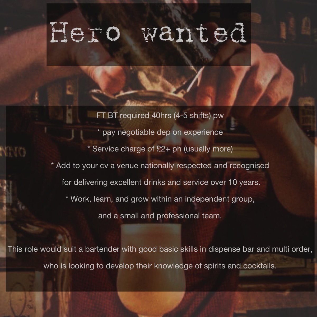 Berry & Rye (@berry_and_rye) on Twitter photo We’re hiring. Please RT x
As well those detailed below, Benefits include:
- Your boss not asking you to constantly lie for them in public, even as those lies are laid bare.
- Not having to work with anyone called Rees-Mogg.
Apply berryandrye@gmail.com We’re hiring. Please RT x
As well those detailed below, Benefits include:
- Your boss not asking you to constantly lie for them in public, even as those lies are laid bare.
- Not having to work with anyone called Rees-Mogg.
Apply berryandrye@gmail.com