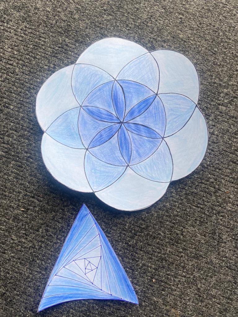 HolyportMaths's tweet photo. Today’s mathematical Arts Week efforts. #artsweek https://t.co/bwPDxfGqWO