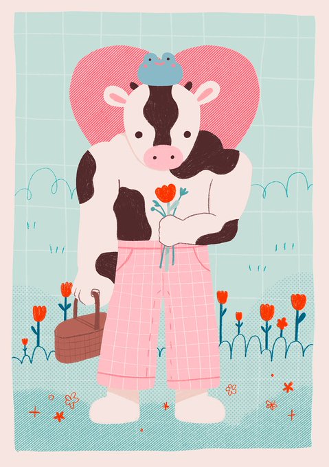 「cow print」 illustration images(Latest)｜4pages