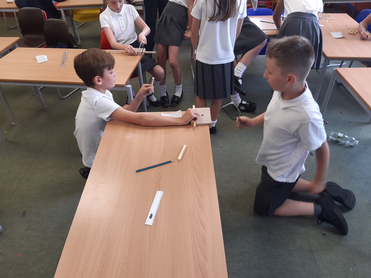 In DT today, we learnt about the importance of material selection and started to construct our class bridge 🌉 💙