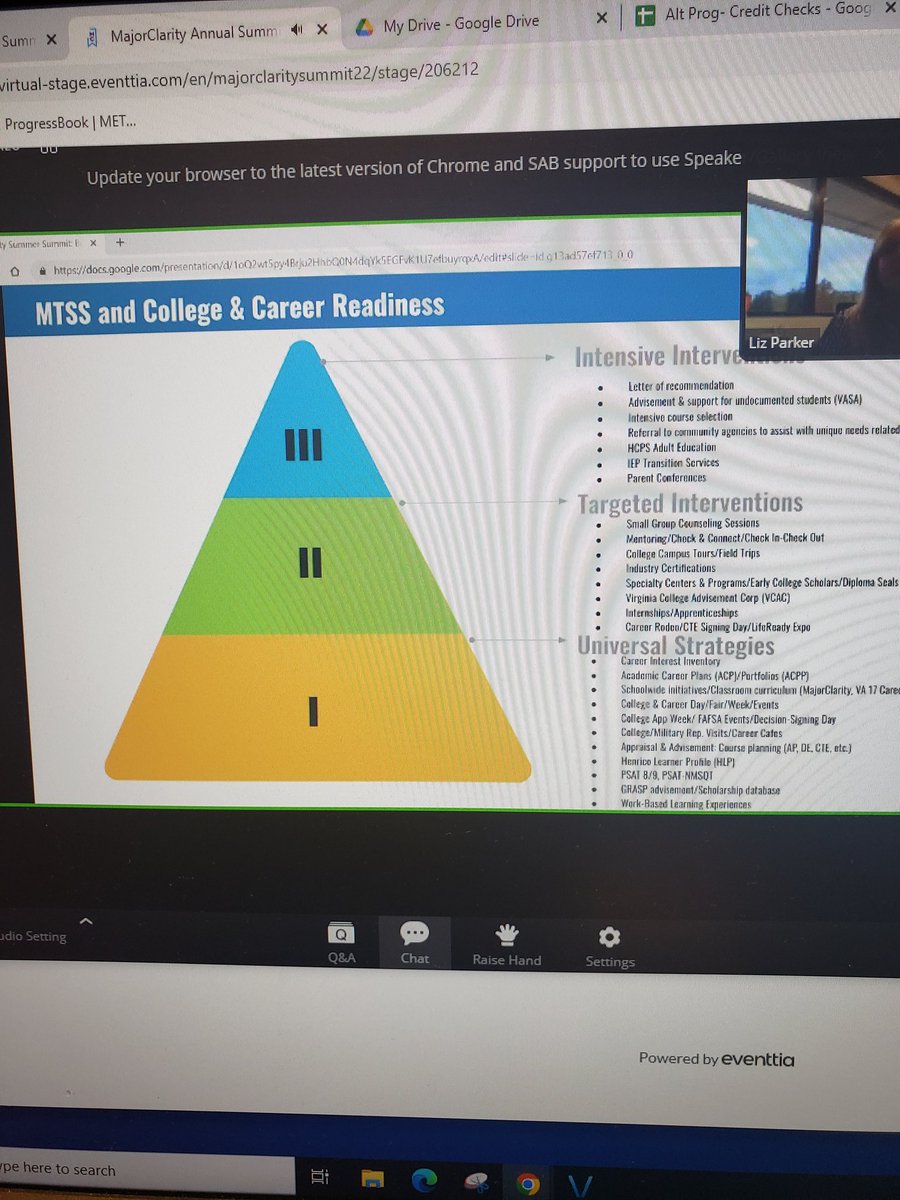 MhsWorkforce's tweet photo. Taking your Career Readiness Plan and putting it into an MTSS plan is a great way to differentiate to meet the needs of all students. #MCsummit22 https://t.co/XqDyndSlyI