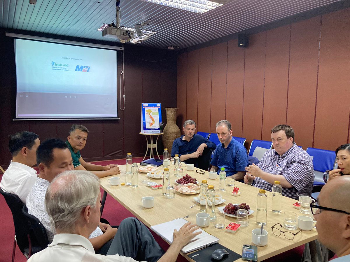 Very informative visit to <a href="/Irish_Aid/">Irish Aid</a> supported Mine Action Centre in Vietnam, run by <a href="/projectrenew/">RENEW</a> and a great meeting with the team about their ordnance clearance programmes and commitment to educating children about the dangers of landmines.