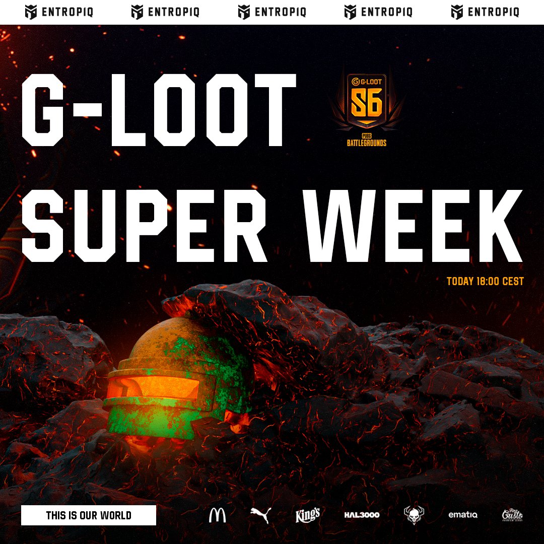 You know what time is it?

That's right! Top level #PUBG time! 🍳

Watch our boys taking on <a href="/glootesports/">glootesports</a> Super Week 6!

📺 twitch.tv/glootpubg