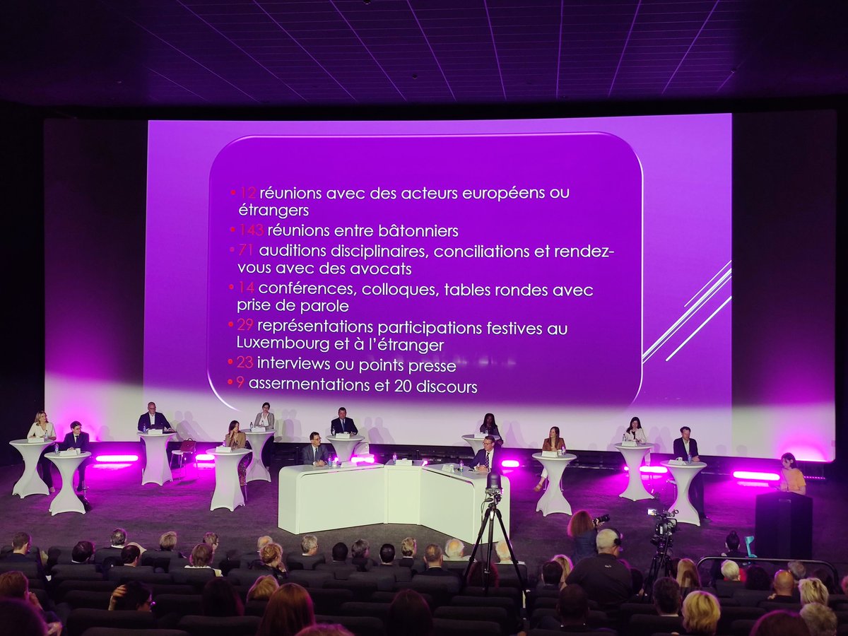 #barreau. Assemblée générale de l'Ordre. Discours de la Bâtonnière Valérie Dupong.