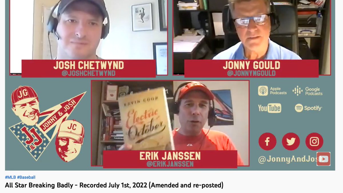 JonnyandJosh's tweet photo. Our #HDRX competiton may be over but there's still time to buy tickets as well as watch our latest show.
What other show gives you #HomeRunDerbyX info, #BaseballBook of the Week, #BaseballMusic and #BaseballTrivia all in one episode?
Link here: https://t.co/Rvcjxwoq4X
#MLB https://t.co/Uj8cpjlVQh