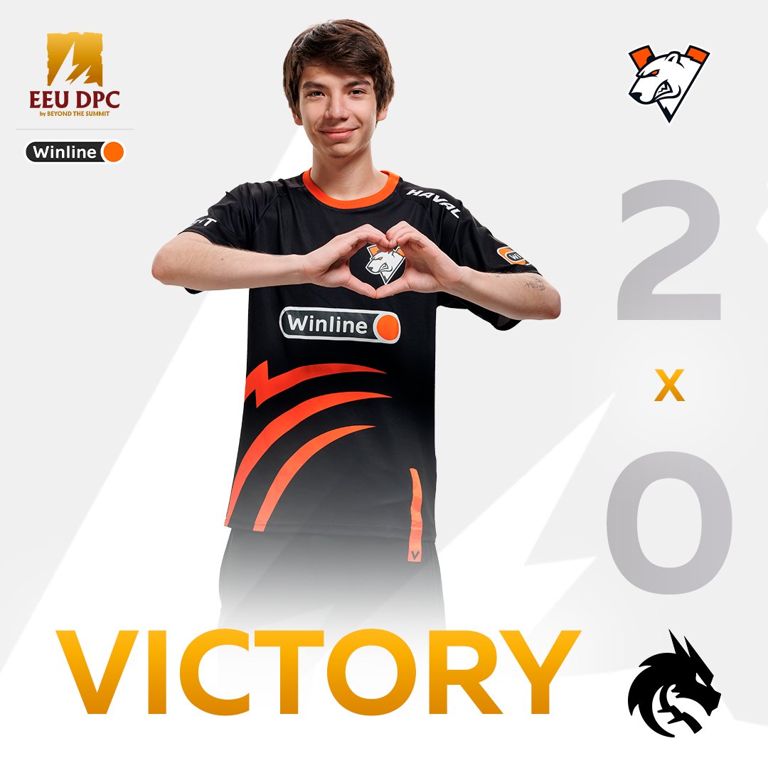 virtuspro's tweet photo. 💪🏻 2-0 vs TI winners, @Team__Spirit. @daxakdota2, you're next!

#Dota2 #DPCEEU #GOGOVP https://t.co/SfivgYQeo1