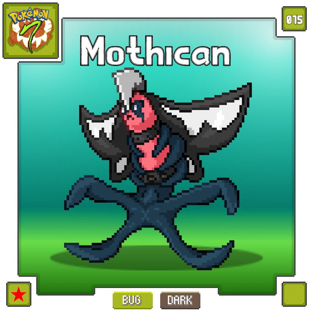 PokemonNatura's tweet photo. 015 - MOTHICAN

Pandillas de Mothican recorren Kamui por la noche, aterrorizando a aquellos que tienen la mala suerte de cruzarse en su camino. Sus chillidos infunden miedo en los Pokémon que habitan en el bosque.

Diseño: @NegaMadness https://t.co/DL1IQy1Zlc