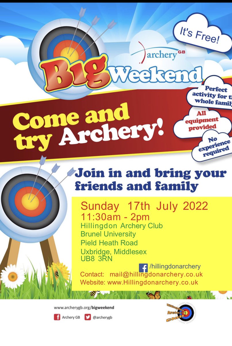 #archerylife #archery #bow #bearbow #recurvearchery #arrows #longbows #fun #dayout #traditinalarchery #compound #takedown #turkish #horsebow. Come along for free fun.<a href="/Hillingdon/">Hillingdon Council</a> <a href="/SportHillingdon/">Active Hillingdon</a>