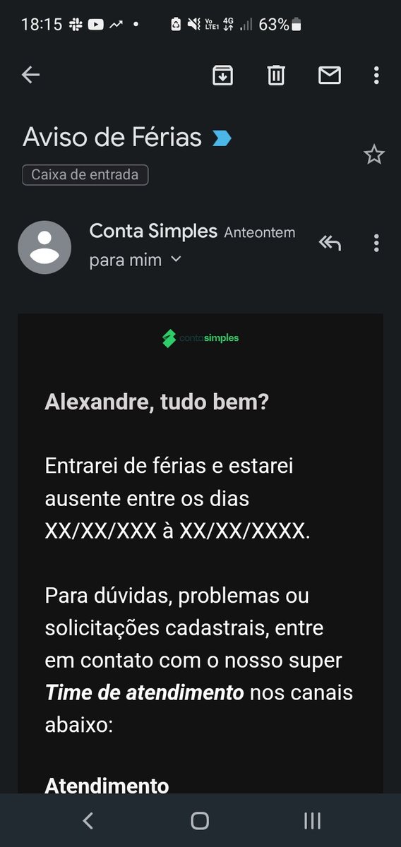 Tolstenko's tweet photo. Ow @ContaSimplesBR como faço para ter umas ferias dessas tbm? #ferias #vacations #EmailMarketing https://t.co/dWhxUy7TV4