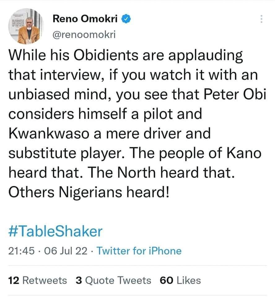 empoweryouth5's tweet photo. Obidients #obidat #ObiDatti #Obidatti2023 please sign this petition. 🙏🏽👇🏽
Ban Reno Omokri from Twitter just like Trump was banned - Sign the Petition! https://t.co/jEQkxrACLv via @Change https://t.co/Z9FB1bCYWP