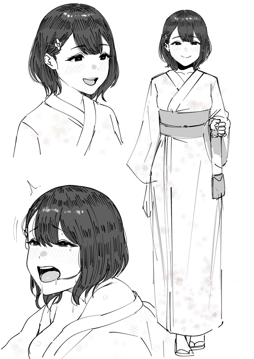 予定してた田舎の子の過去夏祭り編始動🤖 