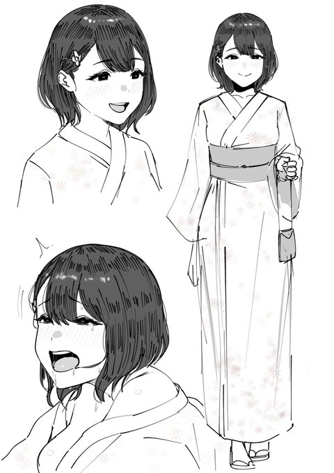 予定してた田舎の子の過去夏祭り編始動🤖 