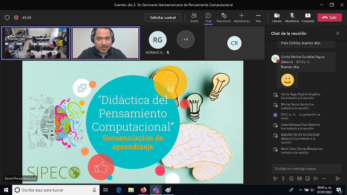 iiia_uv's tweet photo. 🥳 🧠 El Pdte. de la @AmexcompAC, Dr. Carlos A. Coello, autoridades de la UV, @SCo2_ y del @iiia_uv, inauguraron hoy el #SIPECO 2022; posteriormente Daniel Presta, desde Argentina, ofreció la charla "Didáctica del Pensamiento Computacional: Secuenciación de Aprendizaje". 💻 🤖 https://t.co/N0uJKzt505